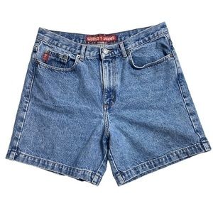 Vintage 90’s Guess High Rose Denim Shorts Size 30